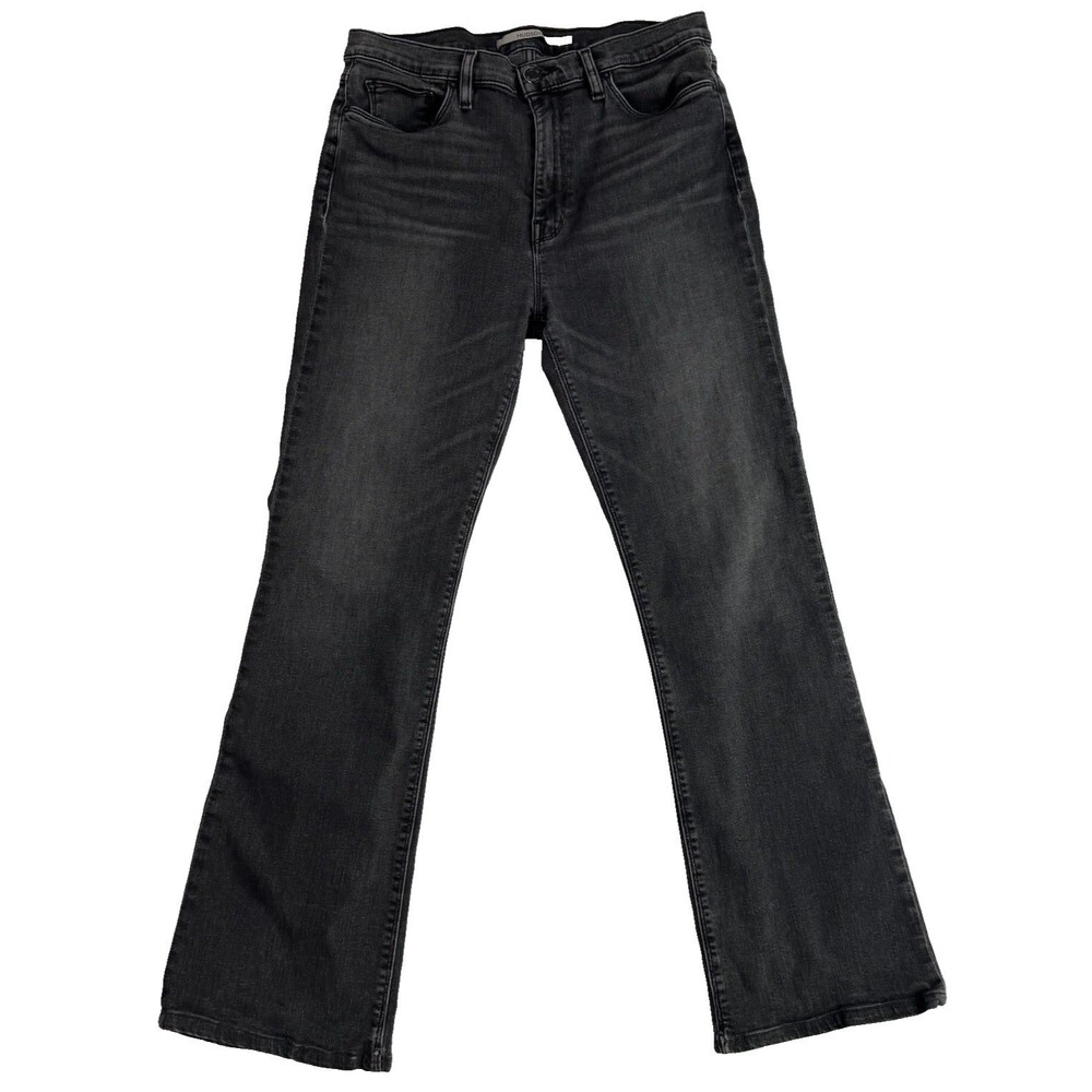 Hudson Jeans Women’s Size 31 Black Charcoal Denim Stretch Boot Cut Mid Rise
